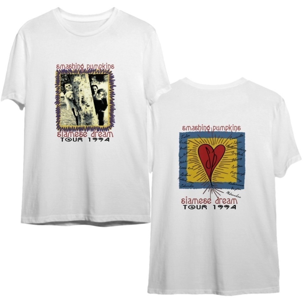 Smashing Pumpkins Siamese Dream Tour 1994 Tshirt 2 Sided